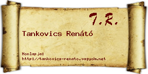 Tankovics Renátó névjegykártya